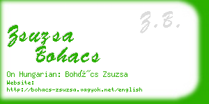 zsuzsa bohacs business card